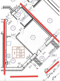 Квартира 32 м², 1-комнатная - изображение 1