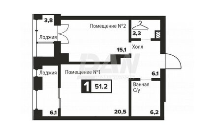 Купить двухкомнатную квартиру у станции Сколково в Москве и МО - изображение 1