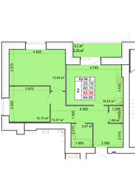 68,1 м², 3-комнатная квартира 5 400 000 ₽ - изображение 40