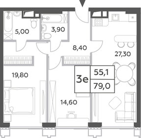 80 м², 3-комнатные апартаменты 37 200 000 ₽ - изображение 97