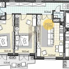 Квартира 90,7 м², 2-комнатные - изображение 4