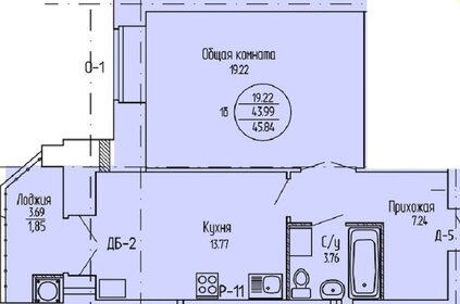 48 м², 1-комнатная квартира 4 560 000 ₽ - изображение 47