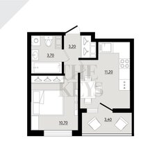 Квартира 30,5 м², 1-комнатная - изображение 2