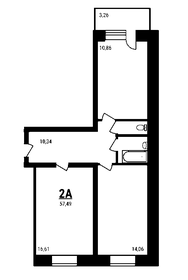 Квартира 57,5 м², 2-комнатная - изображение 1