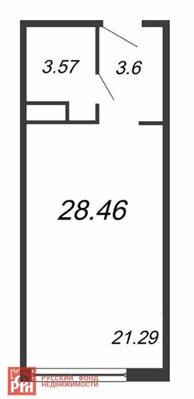 28,5 м², апартаменты-студия 4 864 668 ₽ - изображение 46