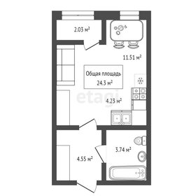 27 м², 1-комнатная квартира 4 500 000 ₽ - изображение 21