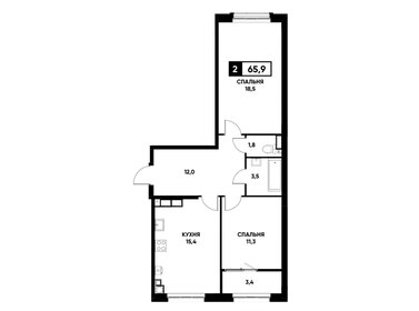 66,2 м², 2-комнатная квартира 5 858 700 ₽ - изображение 57