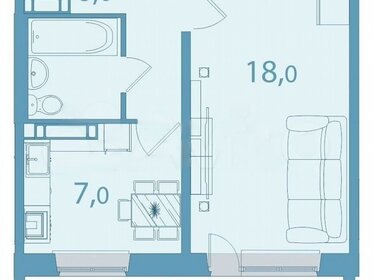 Квартира 38,6 м², 1-комнатная - изображение 4