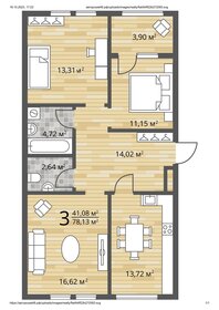Квартира 78,1 м², 3-комнатная - изображение 1