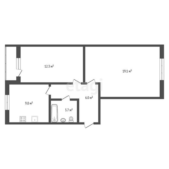 50,8 м², 2-комнатная квартира 3 750 000 ₽ - изображение 48