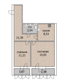 47,4 м², 2-комнатная квартира 5 800 000 ₽ - изображение 21
