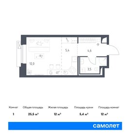 21,7 м², апартаменты-студия 10 968 225 ₽ - изображение 21