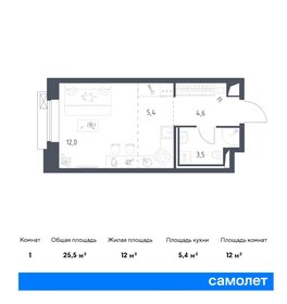 Квартира 25,5 м², студия - изображение 1