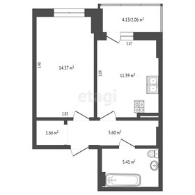 Квартира 40,7 м², 1-комнатная - изображение 2