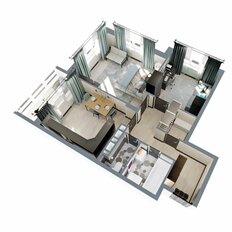 Квартира 61,1 м², 2-комнатная - изображение 5