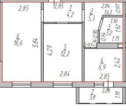 Квартира 48,4 м², 2-комнатная - изображение 1