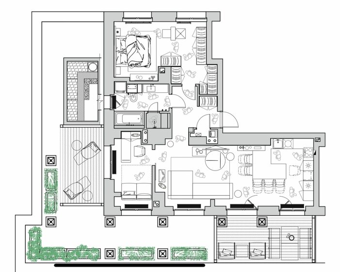 114 м², 3-комнатная квартира 17 200 000 ₽ - изображение 19