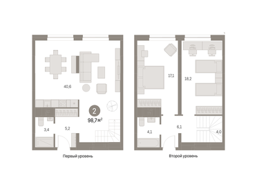 91,6 м², 2-комнатная квартира 16 970 000 ₽ - изображение 72