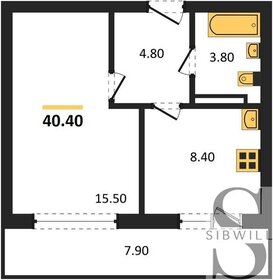 Квартира 36,5 м², 1-комнатная - изображение 1