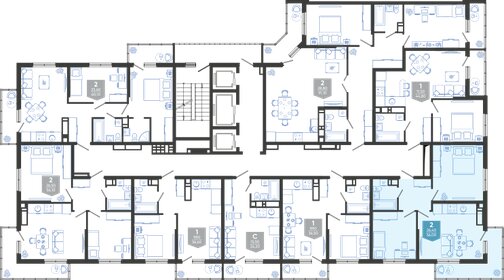 31 м², квартира-студия 20 000 ₽ в месяц - изображение 94