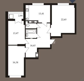 Квартира 89,5 м², 3-комнатная - изображение 1