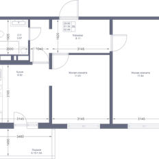 Квартира 52,9 м², 2-комнатная - изображение 2