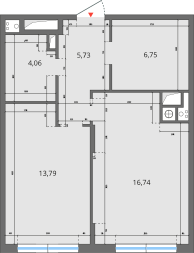 30,6 м², 1-комнатная квартира 2 750 000 ₽ - изображение 67