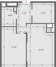 Квартира 47,1 м², 2-комнатная - изображение 4