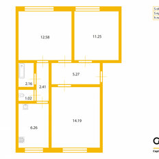 Квартира 55,1 м², 3-комнатная - изображение 2