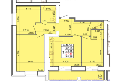 60,8 м², 3-комнатная квартира 6 200 000 ₽ - изображение 56