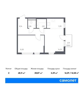 56 м², 1-комнатная квартира 9 890 000 ₽ - изображение 54