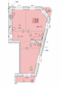 Квартира 61,7 м², 2-комнатная - изображение 1