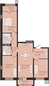 72,7 м², 3-комнатная квартира 18 102 300 ₽ - изображение 20