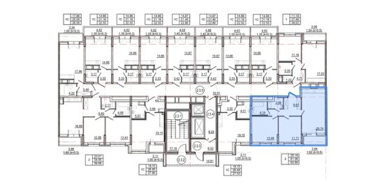 Квартира 62,9 м², 2-комнатная - изображение 1