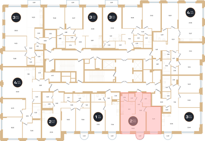 Квартира 59,4 м², 2-комнатная - изображение 2