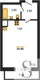 24 м², квартира-студия 2 200 000 ₽ - изображение 106