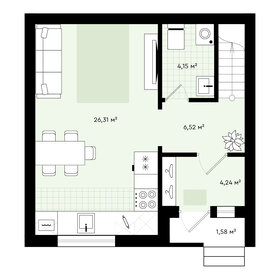 Квартира 81,1 м², 2-комнатная - изображение 1