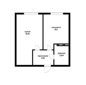 Квартира 32,5 м², 1-комнатная - изображение 1