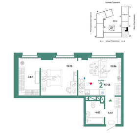 48 м², 2-комнатная квартира 6 100 000 ₽ - изображение 53