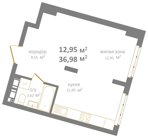 37,5 м², квартира-студия 9 900 000 ₽ - изображение 55