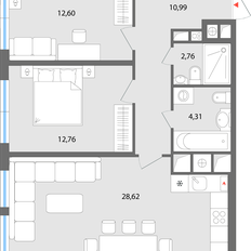 Квартира 72 м², 3-комнатная - изображение 3