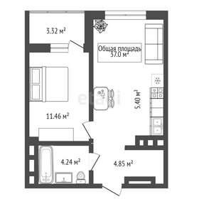 39,9 м², 1-комнатная квартира 7 250 000 ₽ - изображение 72