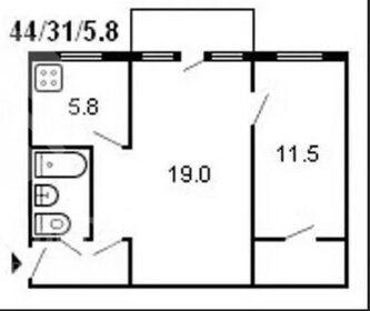 30 м², 1-комнатная квартира 3 500 000 ₽ - изображение 106