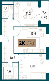 54,7 м², квартира-студия 29 450 000 ₽ - изображение 86