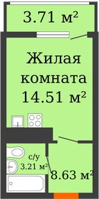 Квартира 28,2 м², 1-комнатная - изображение 1