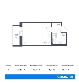 24 м², квартира-студия 4 250 000 ₽ - изображение 11