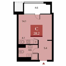 Квартира 30,5 м², студия - изображение 2