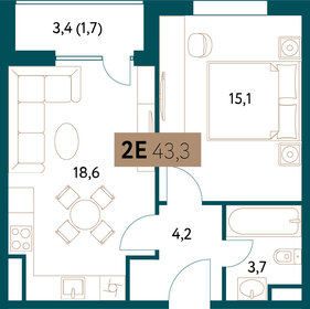 49 м², 2-комнатная квартира 18 500 000 ₽ - изображение 100