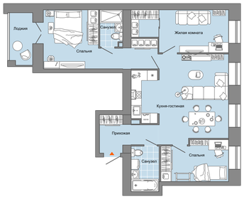 87 м², 4-комнатная квартира 8 745 456 ₽ - изображение 17