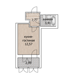 Квартира 18,7 м², 1-комнатная - изображение 1